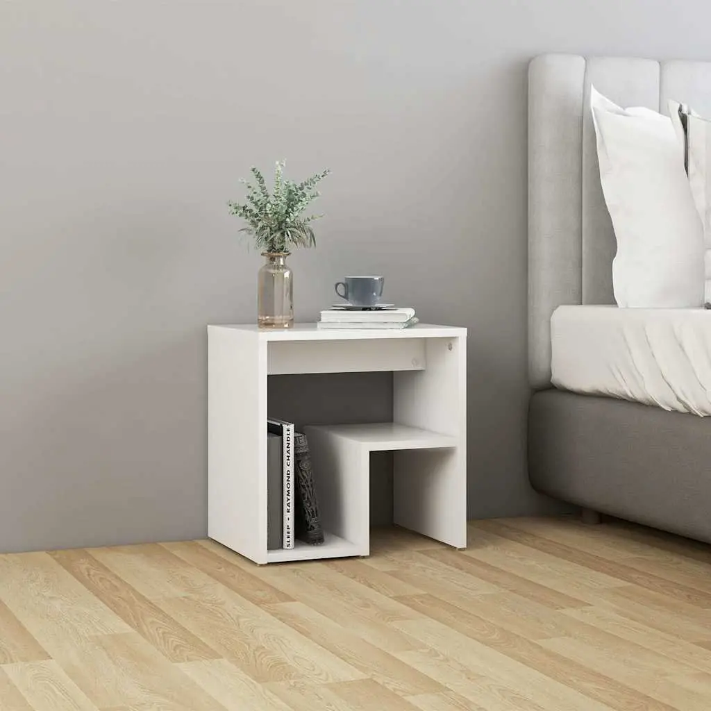 White Nightstand Cabinet, 2 Pack
