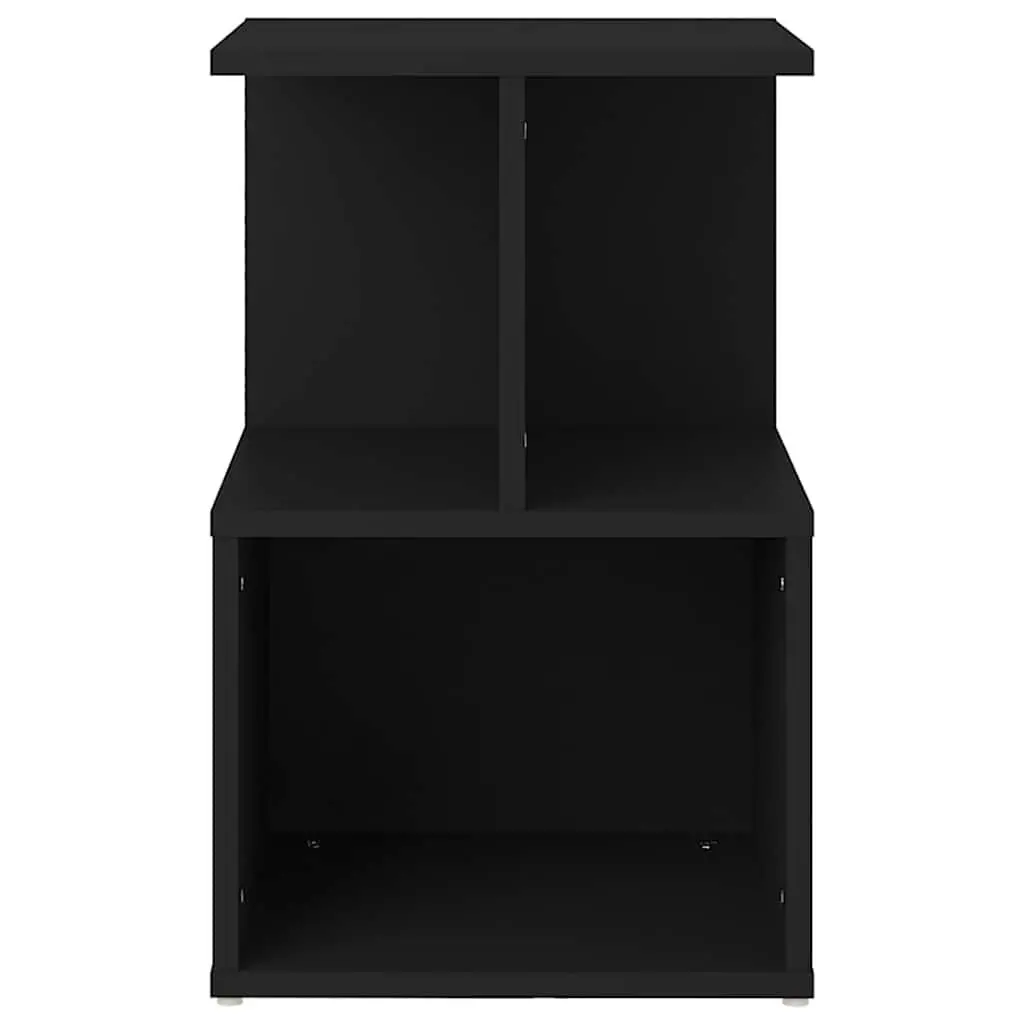 Bedside Cabinets 2 pcs Black 35x35x55 cm Engineered Wood Nightstand Storage