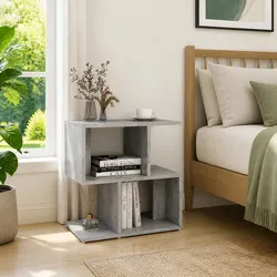 Grey Bedside Cabinet: Dimensions 50 x 30 x 51.5 cm