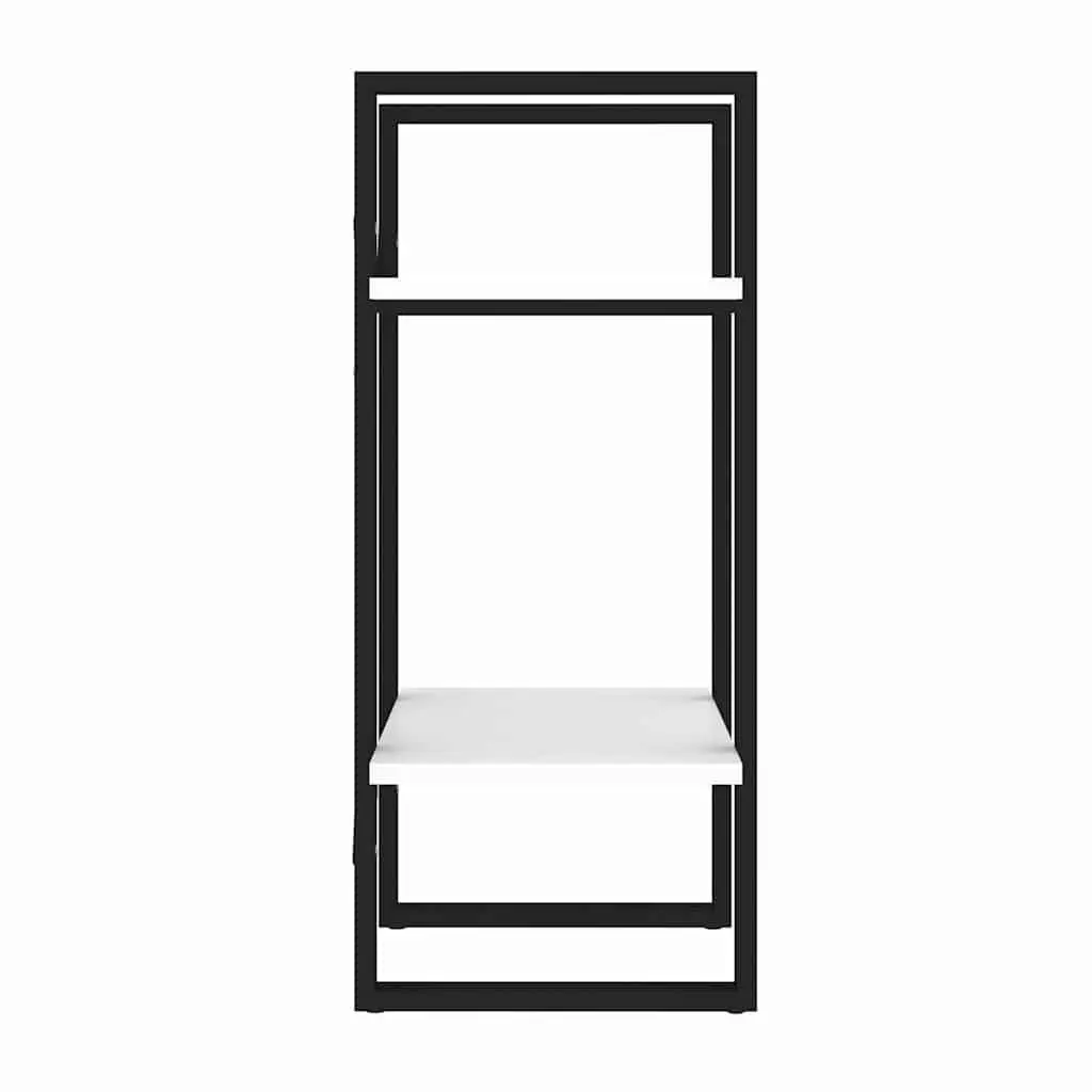 2-Tier Book Cabinet White 40x30x70 cm Storage Shelving Unit Bookcase Display