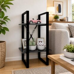 2-Tier Book Cabinet: Dimensions and Materials Inside