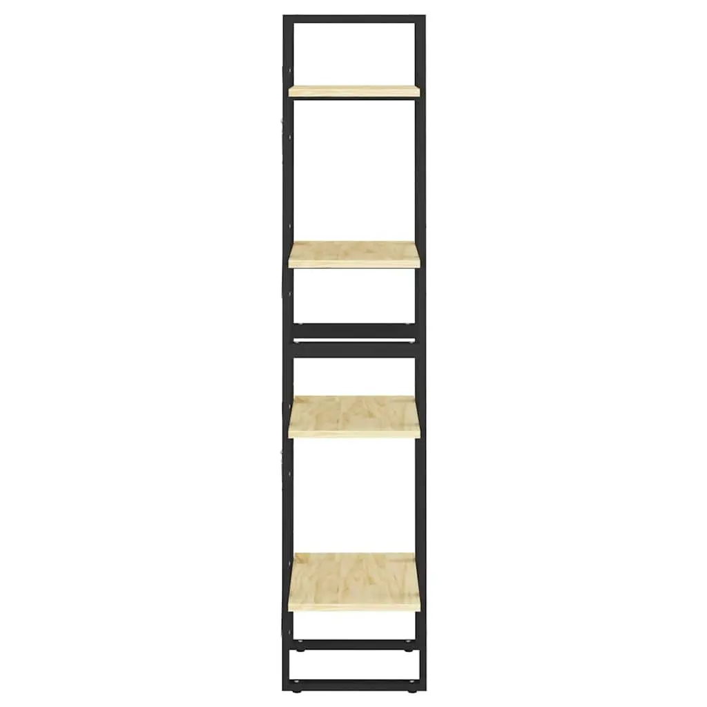 4-Tier Book Cabinet Solid Pine Wood Bookshelf Storage Shelving Unit 40x30x140cm