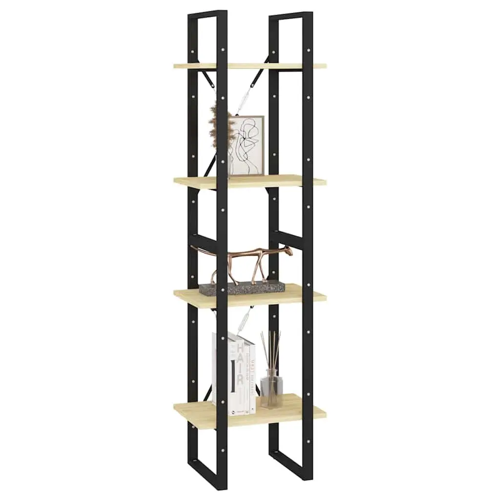 4-Tier Book Cabinet Solid Pine Wood Bookshelf Storage Shelving Unit 40x30x140cm