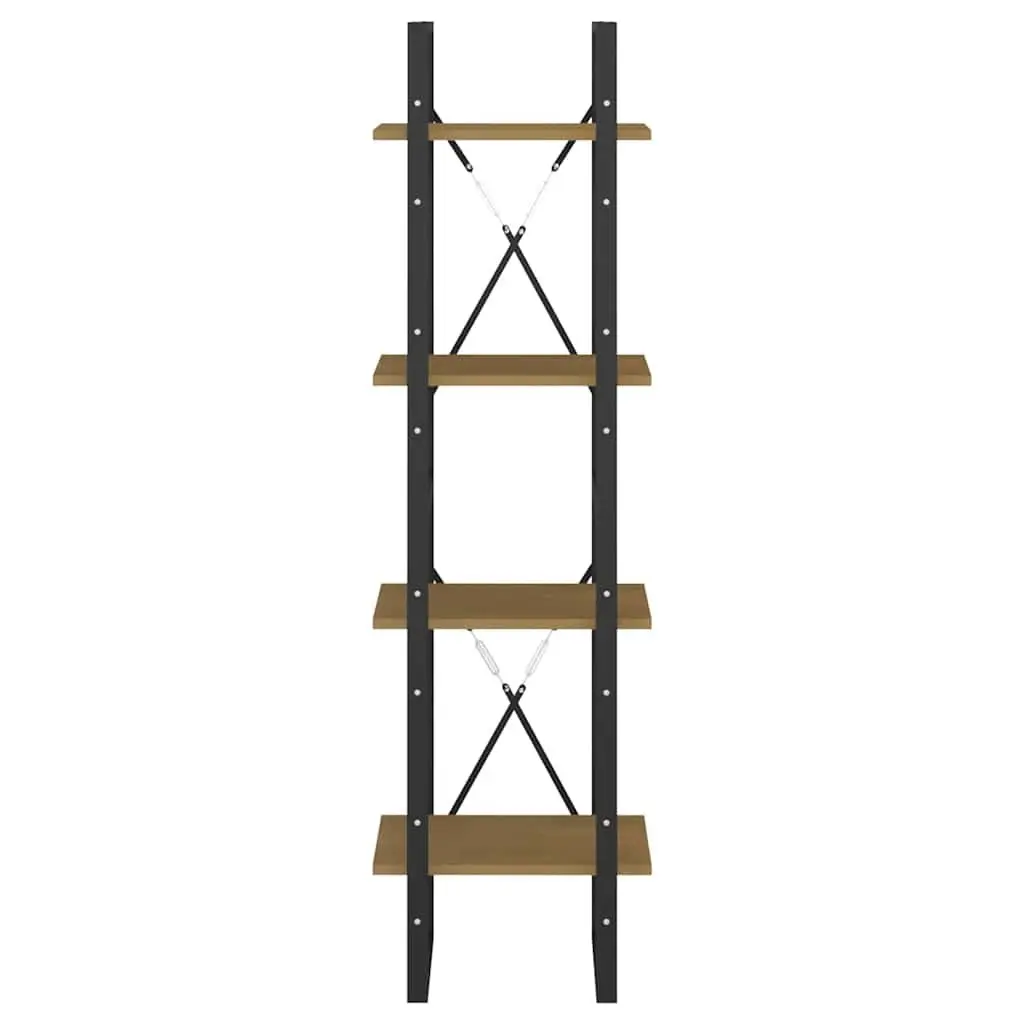4-Tier Book Cabinet for Home 40x30x140 cm Standing Bookshelf Storage Shelving Unit Brown