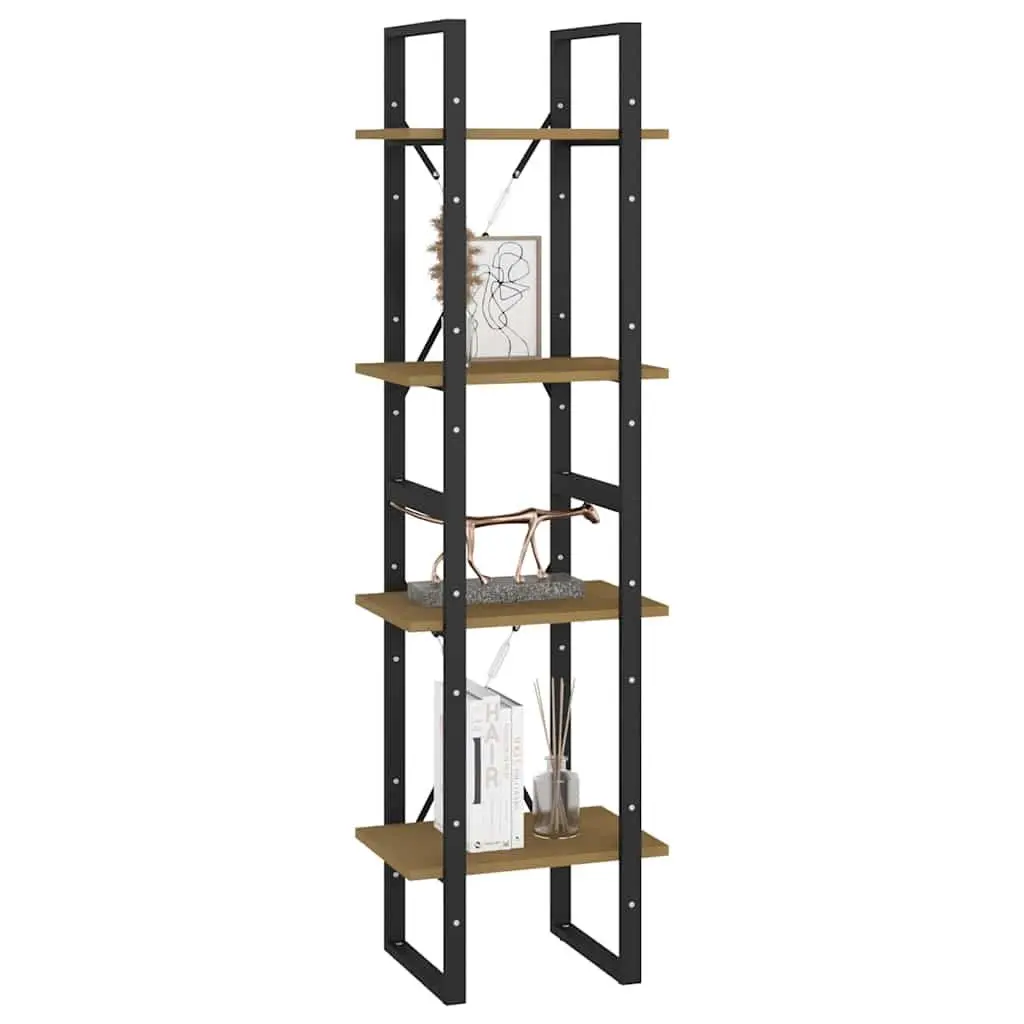 4-Tier Book Cabinet for Home 40x30x140 cm Standing Bookshelf Storage Shelving Unit Brown