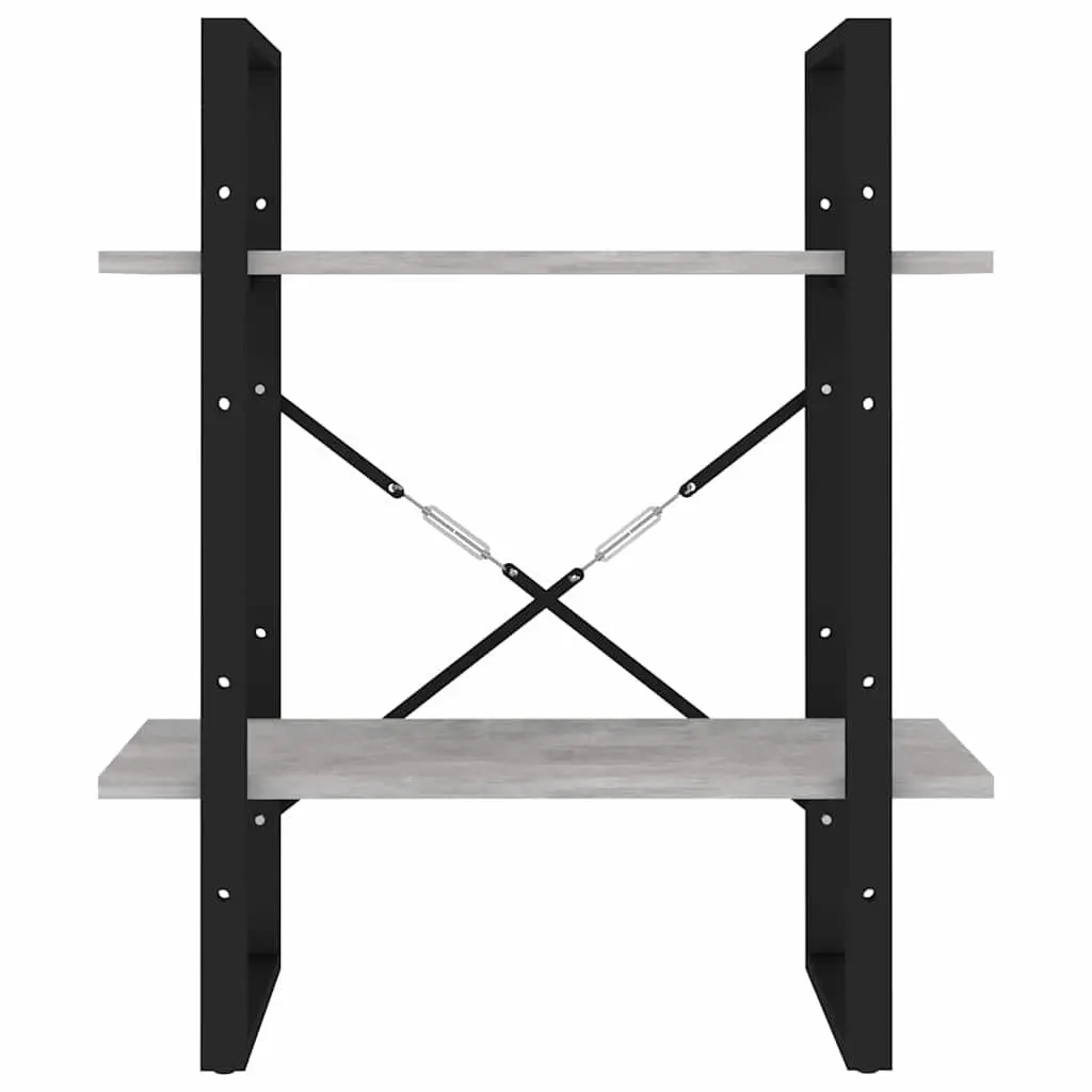 2-Tier Book Cabinet in Grey Color