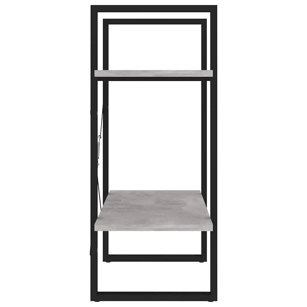 2-Tier Book Cabinet in Grey Color