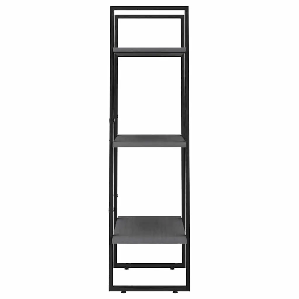 Storage Shelf Grey 60x30x105 cm Solid Pine Wood Bookcase Standing Display Rack