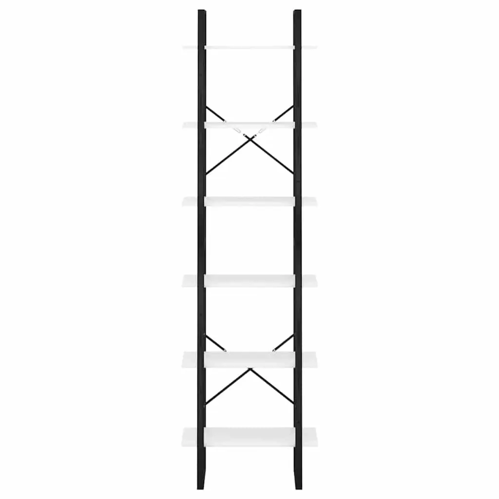 Storage Shelf Bookcase 60x30x210 cm in White