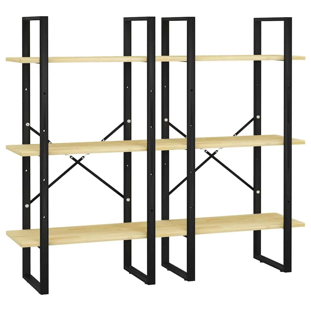 Wooden Storage Shelf for Living Areas Kitchens 60x30x210 cm