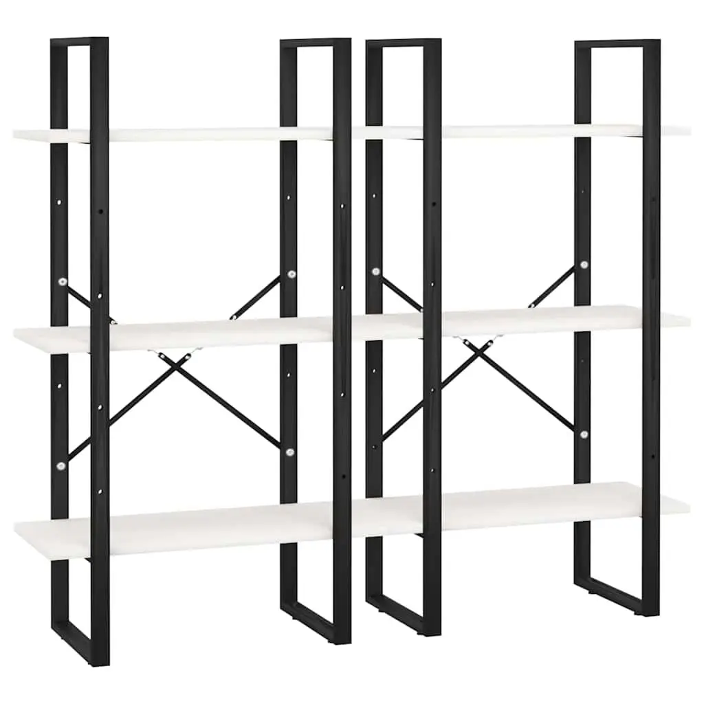 Storage Shelf White 60x30x210 cm Standing Bookcase Display Rack Home Office