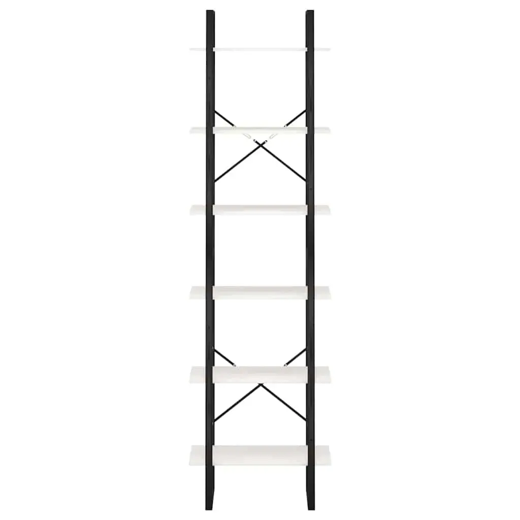 Storage Shelf White 60x30x210 cm Standing Bookcase Display Rack Home Office