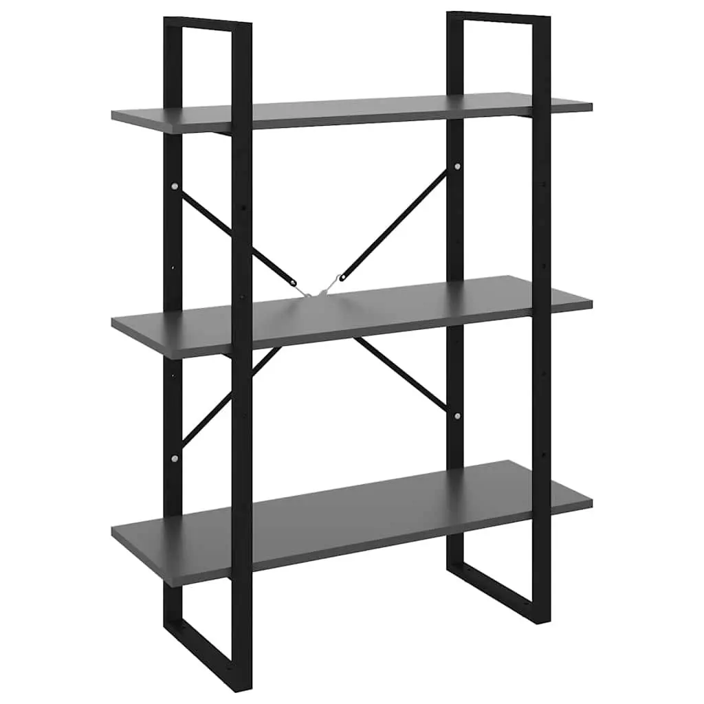 Book Cabinet Grey Storage Shelving Unit Home Furniture Decor Bookcase Shelf