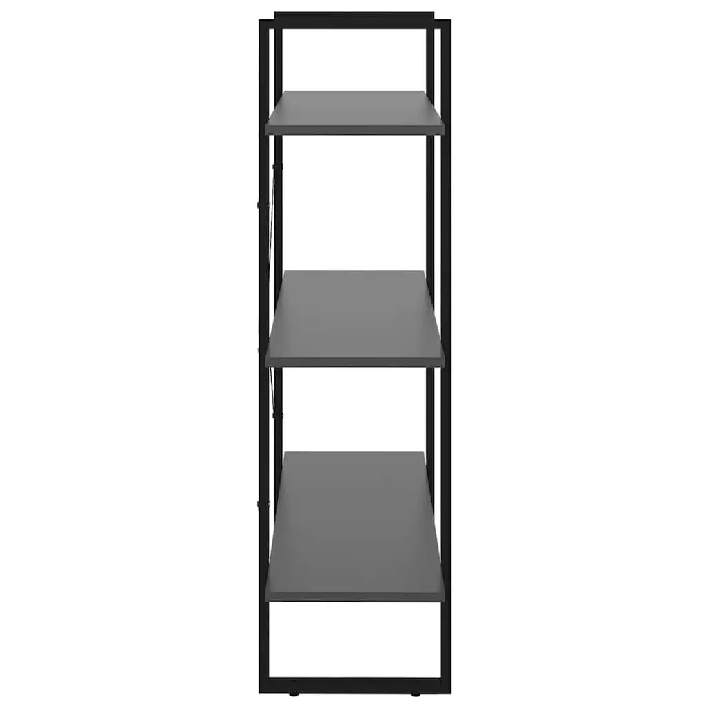 Book Cabinet Grey Storage Shelving Unit Home Furniture Decor Bookcase Shelf