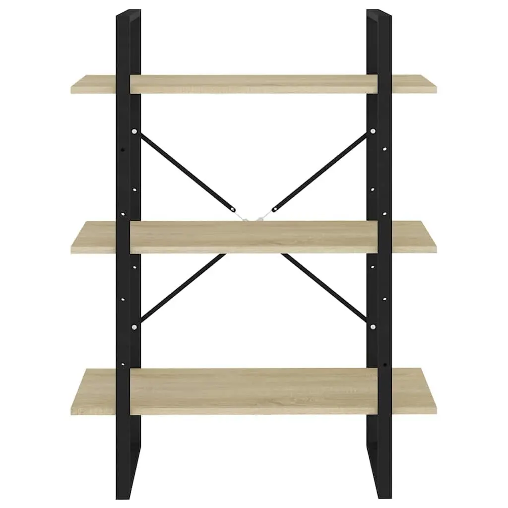 Bookshelf Living Room Brown Engineered Wood 80x30x105 cm