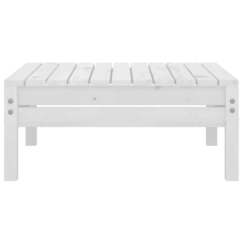 3 Piece Wooden Lounge Set in White