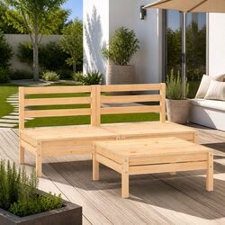 3 Piece Garden Lounge Set – Dimensions and Specs