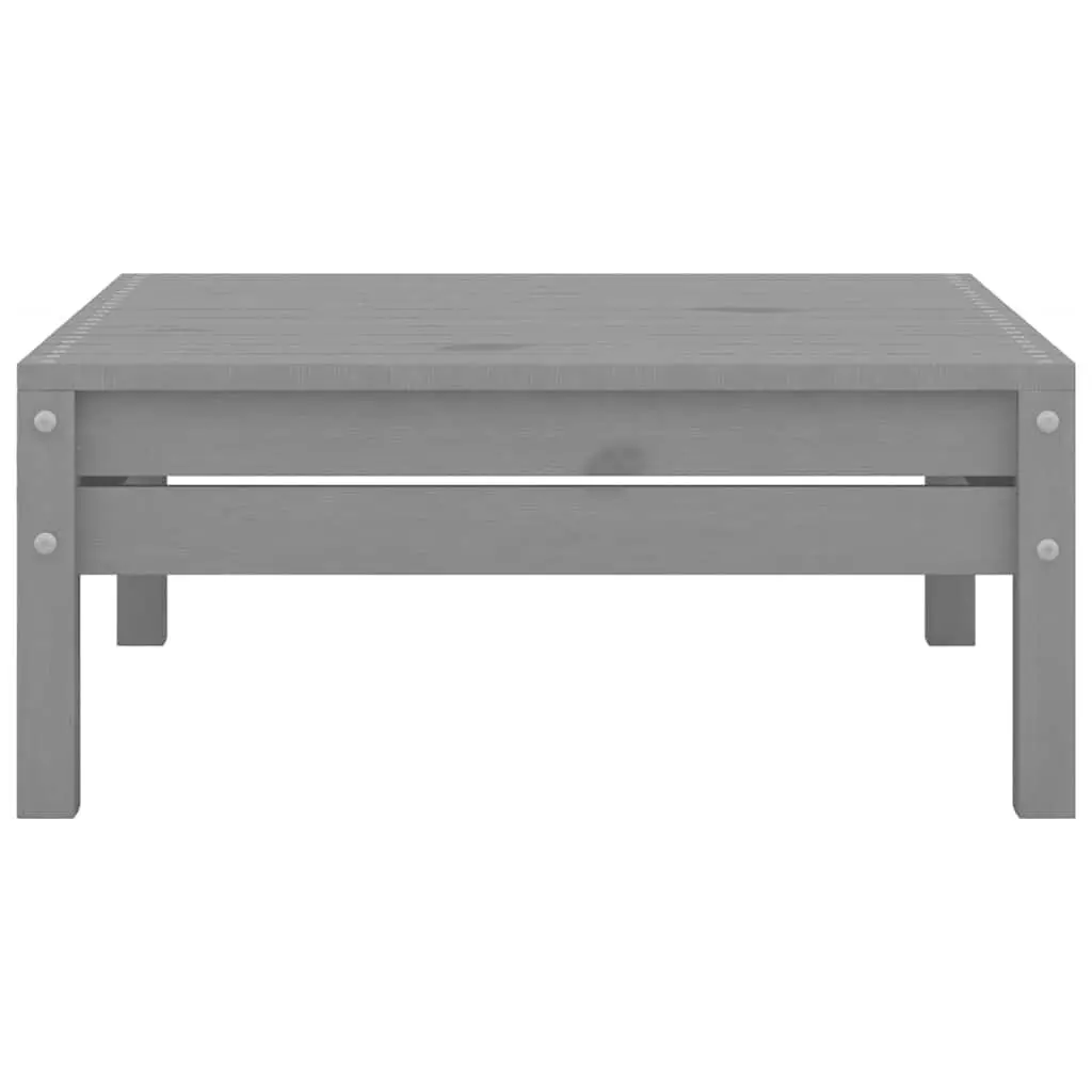 3 Piece Wooden Garden Lounge Set Pallet Design Outdoor Patio Furniture Grey Sofa