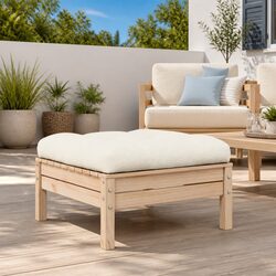 Specifications of Garden Footstool with Cushion and Pinewood