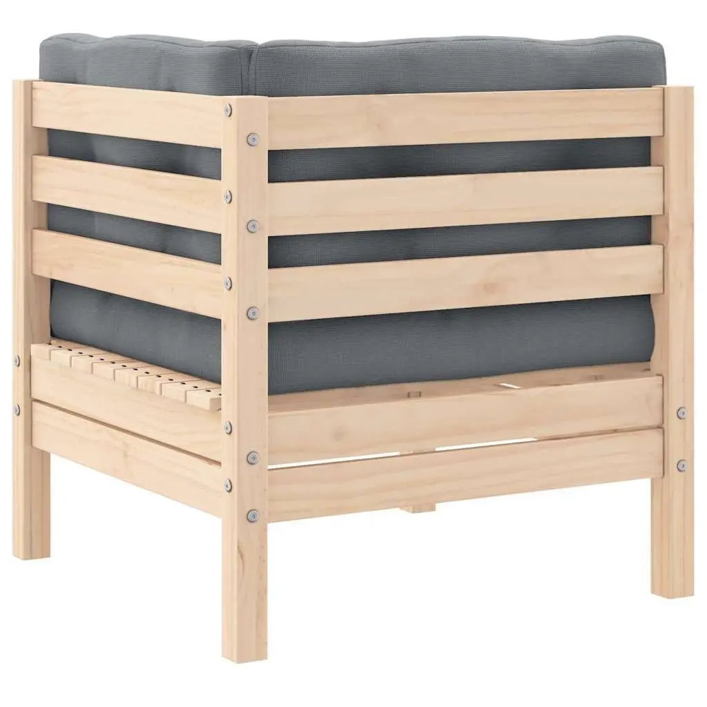 2-Seater Modular Garden Sofa with Cushions
