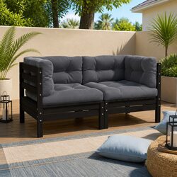 Specifications for 2-Seater Modular Garden Sofa with Cushions