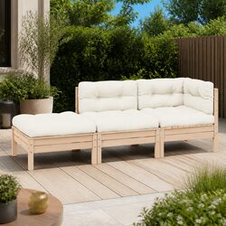3 Piece Outdoor Sectional Sofa Lounge Set Details