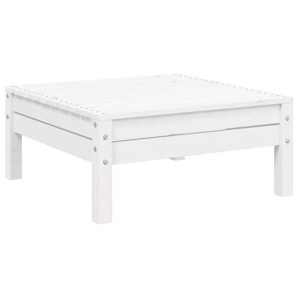 3 Piece Outdoor Garden Lounge Set Patio Sectional Seating with Cushions White