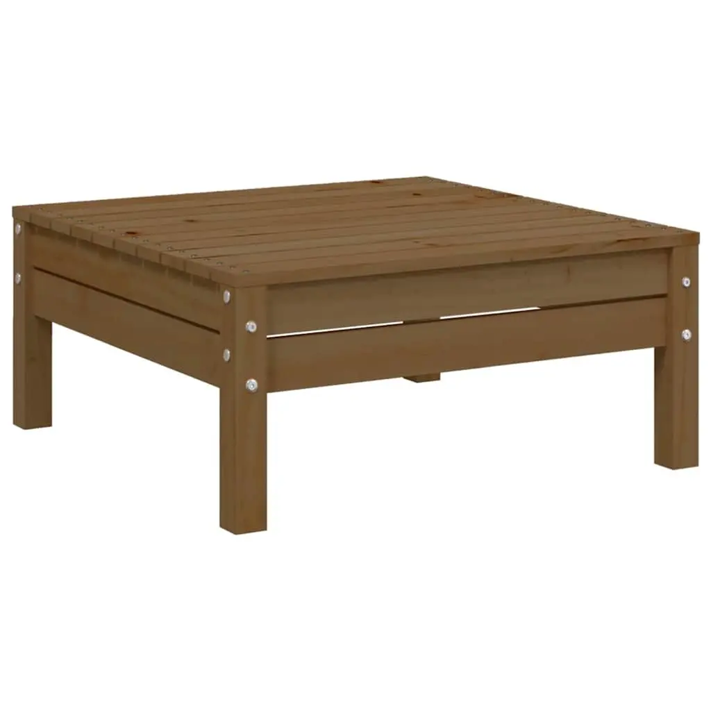 3 Piece Garden Lounge Set Outdoor Patio Sofa Set Cream Cushions Pinewood