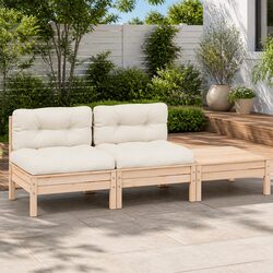 Outdoor Lounge Set Specifications: 3-Piece Sectional with Cushions