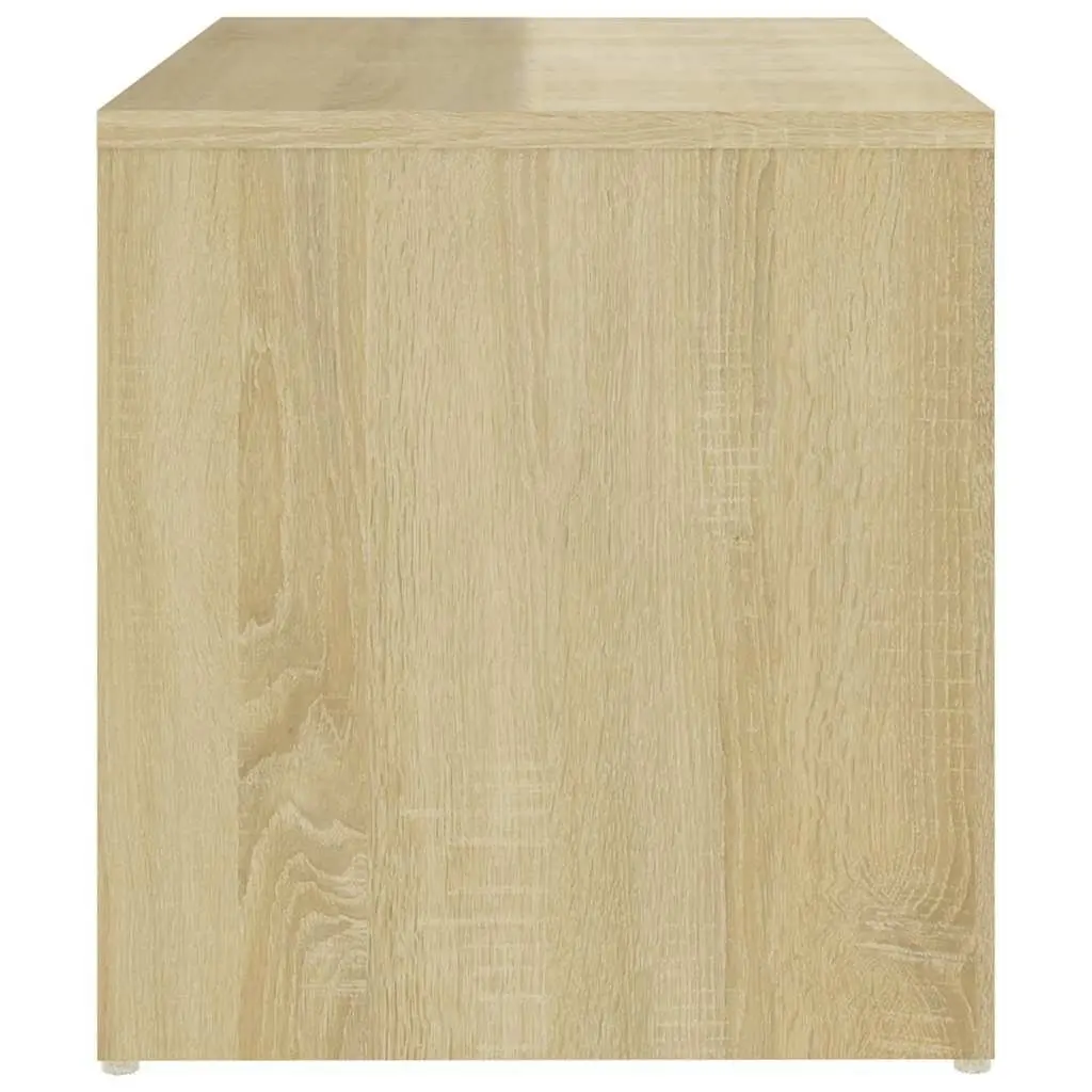 Side Table Living Room Storage Sonoma Oak Brown 59 x 36 x 38 cm