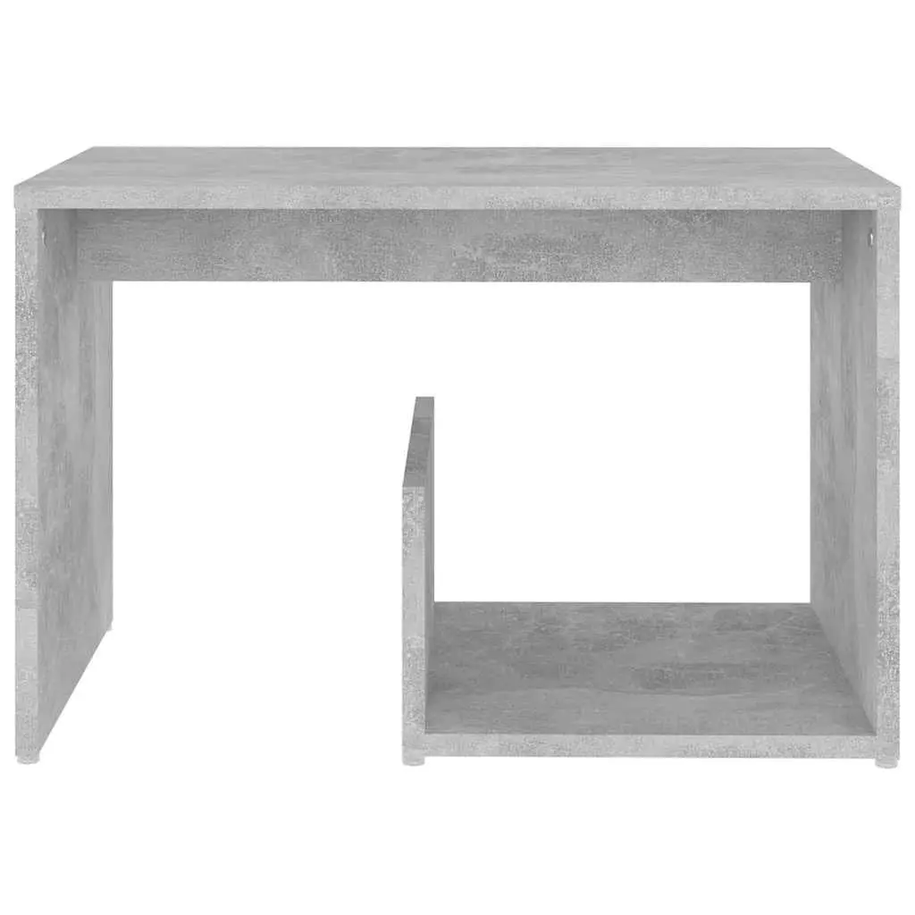 Grey End Table with Storage Capabilities