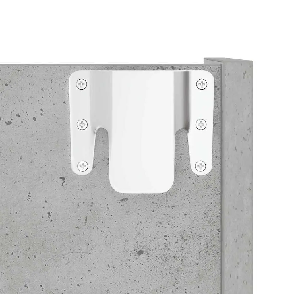 Wall Mounted Shoe Cabinet Entryway Grey 60W x 18D x 90H cm