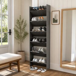 Specifications of Wall Mounted Shoe Cabinet 2 pcs Grey