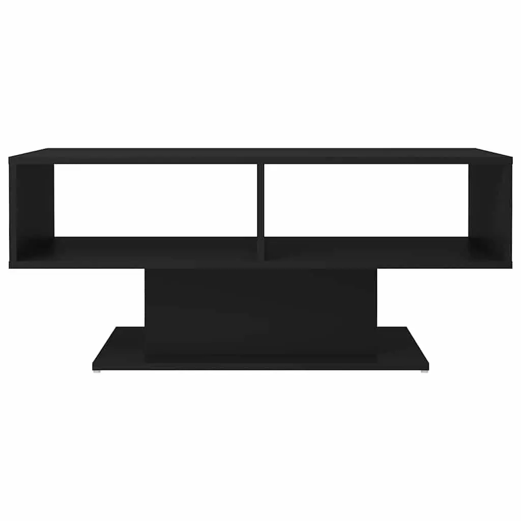 Coffee Table Black Modern Living Room 103.5 x 50 x 44.5 cm