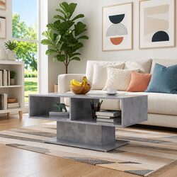 Specifications for Grey Coffee Table with Shelf