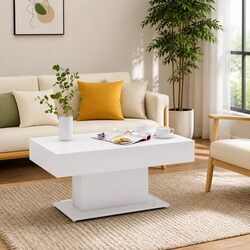 Specifications of White Coffee Table: 96x50x45cm