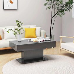 Coffee Table - 96L x 50W x 45H cm, Grey Finish
