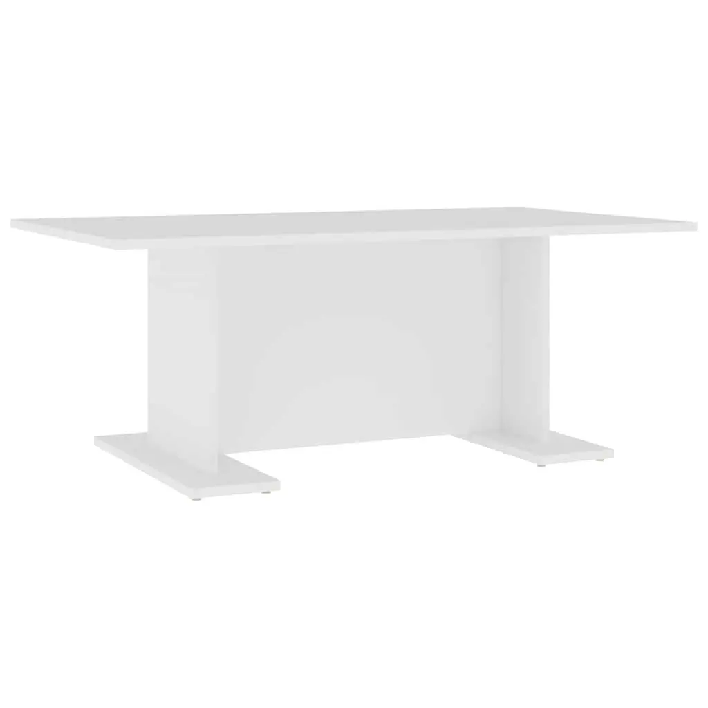 Coffee Table for Living Room 103.5 x 60 x 40 cm White Engineered Wood