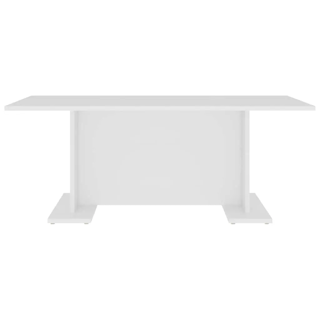 Coffee Table for Living Room 103.5 x 60 x 40 cm White Engineered Wood