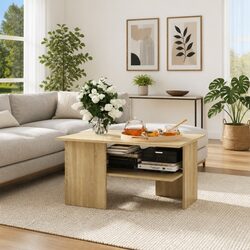Coffee Table Dimensions: 90x60x46.5cm, Sonoma Oak Finish