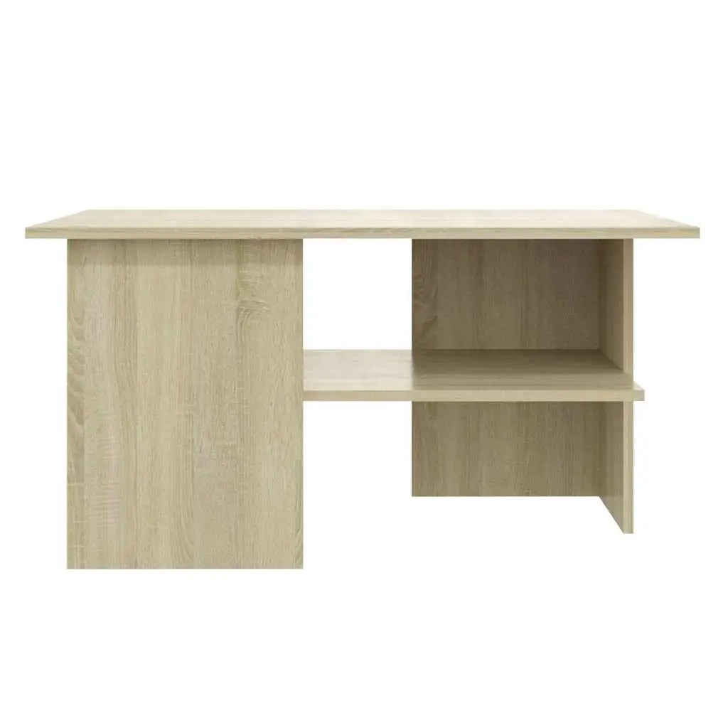 Coffee Table with Storage Shelf Living Room Accent Sonoma Oak 90x60x46.5cm