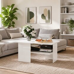 High Gloss White Coffee Table: Specs and Features