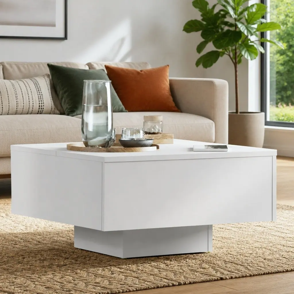 White Coffee Table 60x60x31.5 cm
