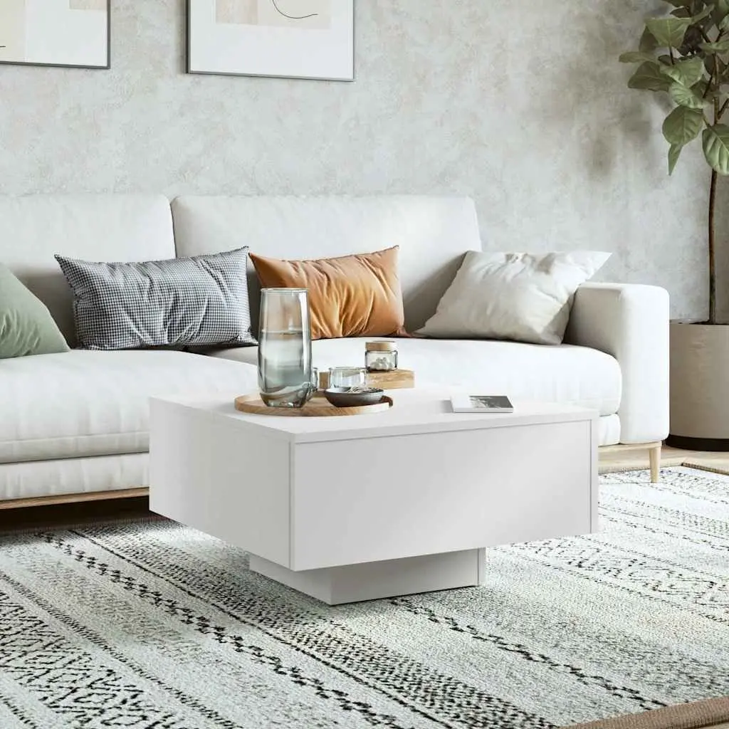 White Coffee Table 60x60x31.5 cm