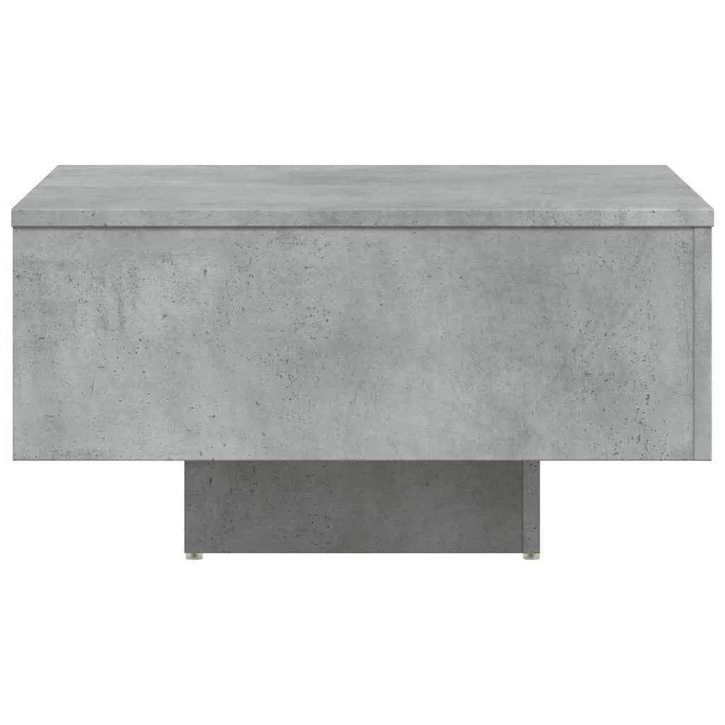 Coffee Table Grey Accent Living Room Modern Engineered Wood Design 60x60x31.5cm