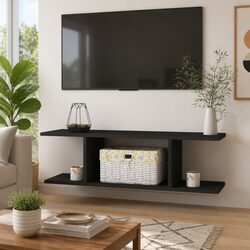 Grey Floating TV Cabinet Specifications: 103 x 30 x 26.5 cm