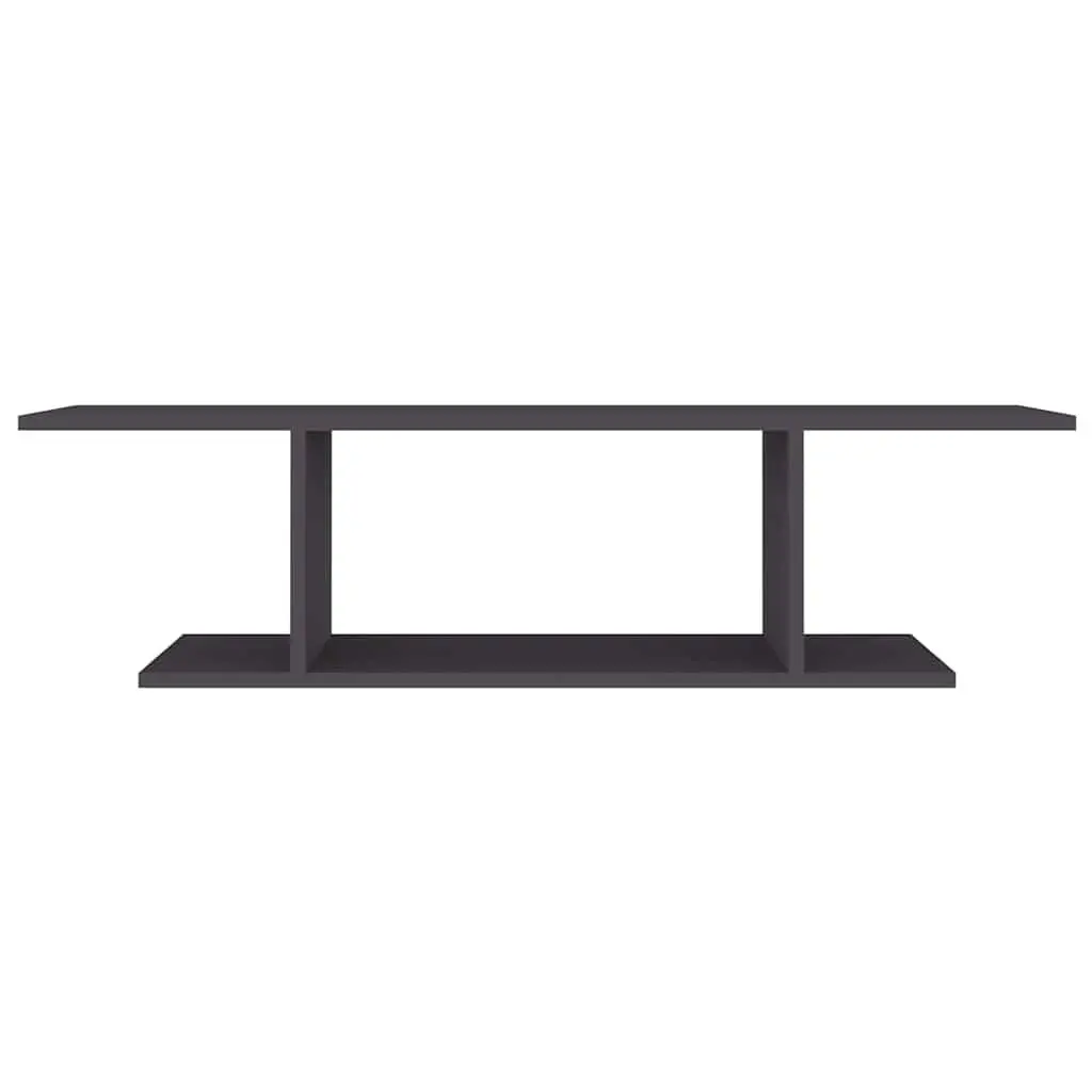 Wall Mounted TV Cabinet Grey Floating Shelf Unit for Living Room 103 x 30 x 26.5 cm