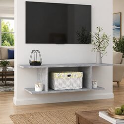 Grey Wall Mounted TV Cabinet: Dimensions and Details