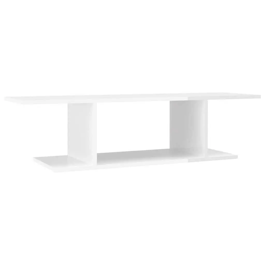 Wall Mounted TV Cabinet for Living Room White Gloss 103 x 30 x 26.5 cm