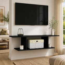 Specifications of a Wall Mounted TV Cabinet in Black